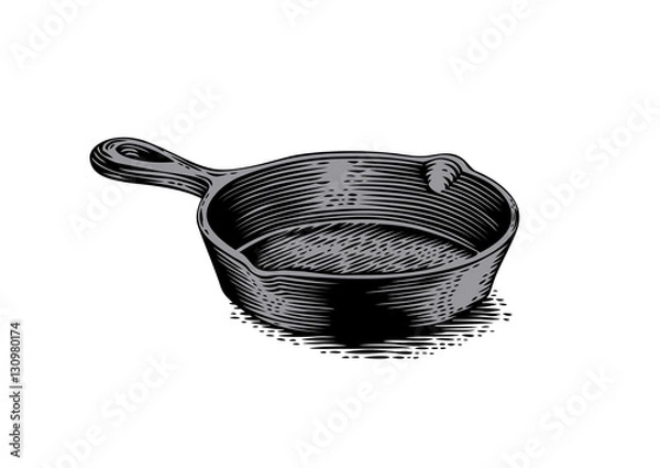 Obraz Black cast iron pan