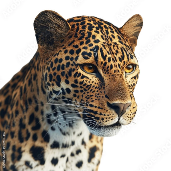 Fototapeta Majestic Leopard Intense Gaze Wild Beauty Powerful Predator