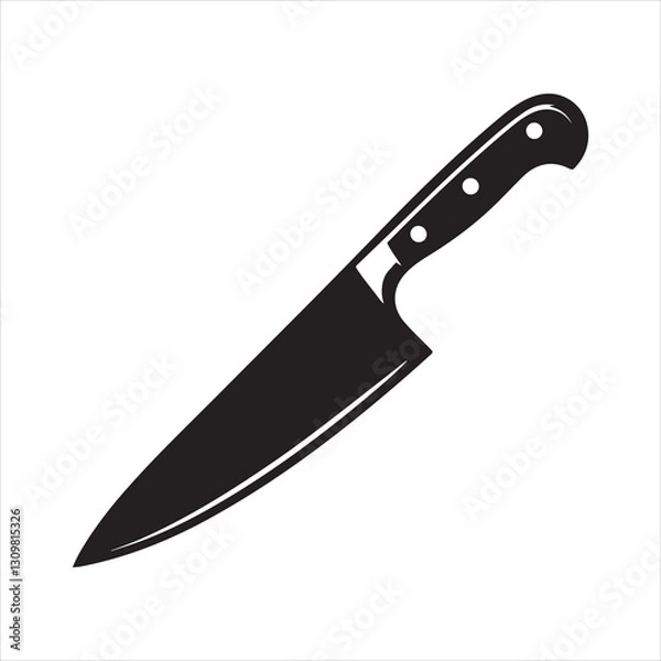 Fototapeta Chef Knife Set Vector Illustration