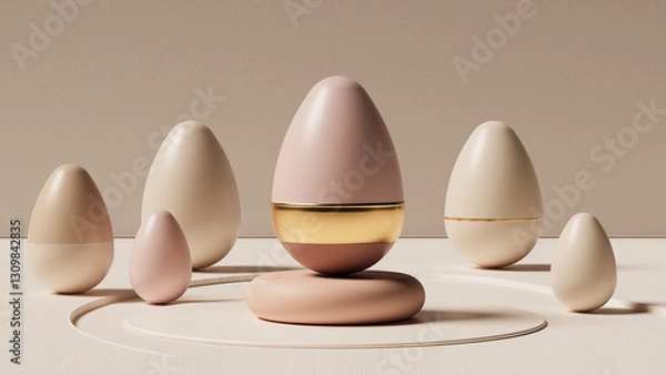 Obraz Celebrating Easter minimalistic illustration