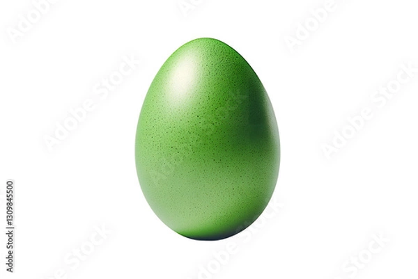 Fototapeta A high quality stock photograph of a single easter egg full body isolated on a white background