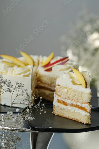 Fototapeta mango cake
