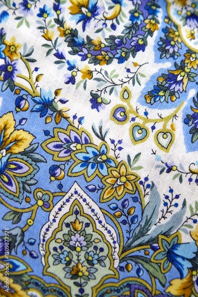 Obraz folk Russian pattern on a scarf