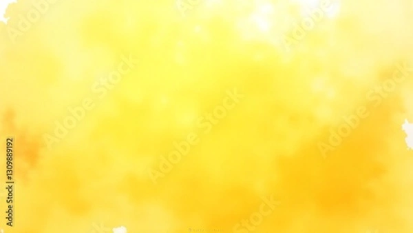 Fototapeta Bright Yellow Abstract Background with Soft Cloudy Texture