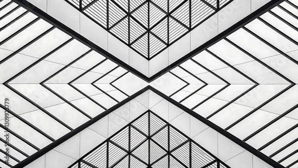 Fototapeta Geometric floor pattern