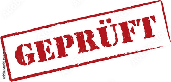 Obraz Stempel geprüft