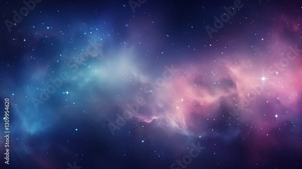 Fototapeta A stunning artistic cosmic background featuring harmonious colors, perfect for wallpapers, displays, banners, and presentations.

