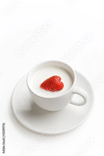 Obraz Berry heart in cup