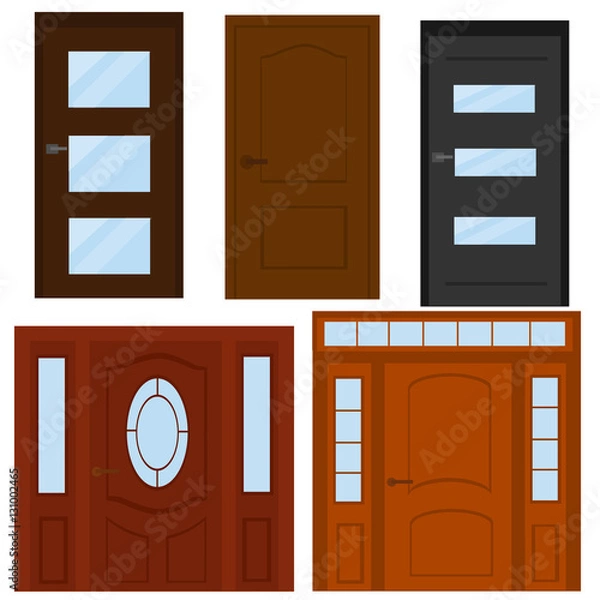 Obraz Colorful doors set.
