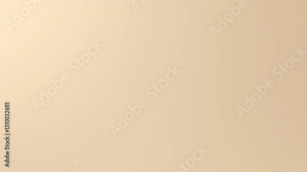 Fototapeta A subtle flat, straight, clear solid vector beige background with a gradient effect, ideal for a sophisticated wallpaper design.

