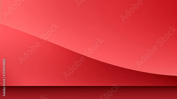 Fototapeta A subtle flat, straight, clear solid vector red background with a solid infinity frame, perfect for display panel technology, product display, and borders.

