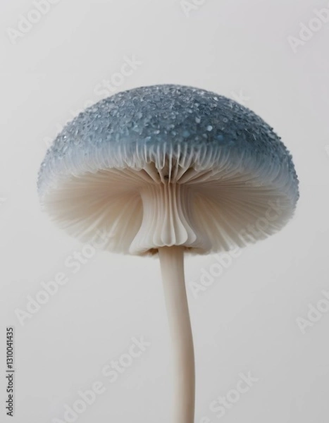 Obraz A single, isolated mushroom on a white background