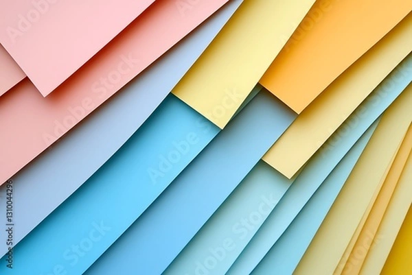 Obraz Abstract Colorful Geometric Paper Layers