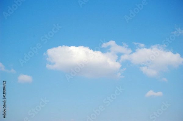 Obraz The blue sky and white clouds