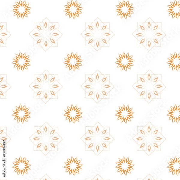 Fototapeta multi color seamless vector pattern of flowers in various colors and shapes multi color floral
