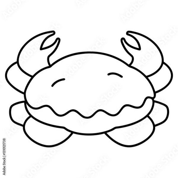 Obraz Cartoon-style illustration of a cheerful pig with whimsical features, smiling