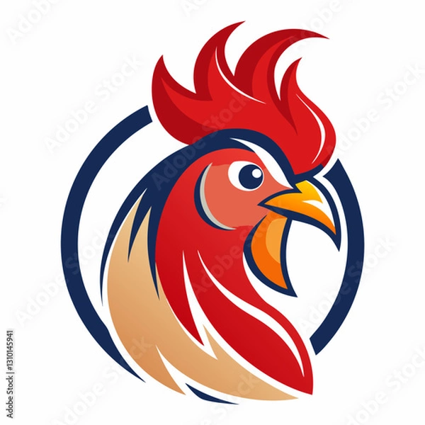 Fototapeta Simple Rooster Logo Design Collections