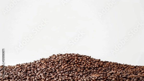 Fototapeta coffee beans on white background