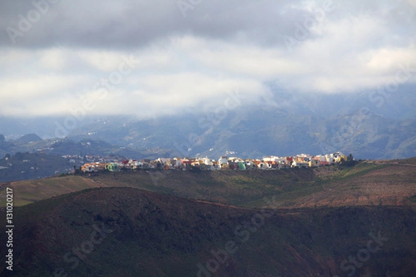Obraz Village on mountain