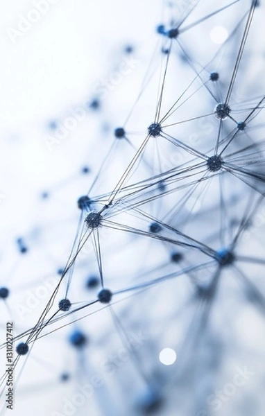 Fototapeta Abstract network connection.