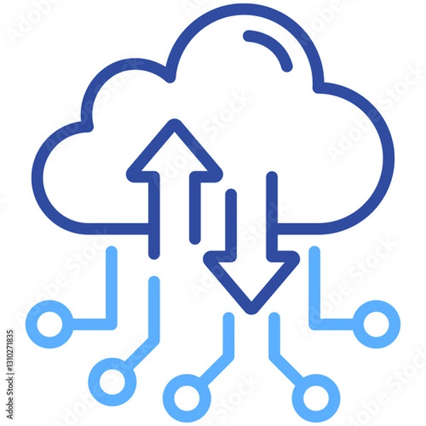 Fototapeta Cloud Traffic Icon