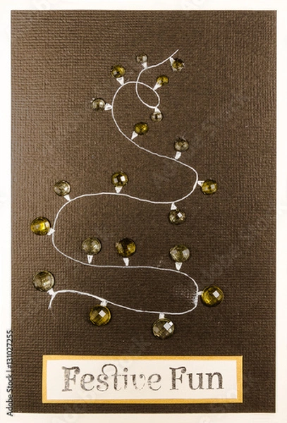 Obraz Christmas tree card