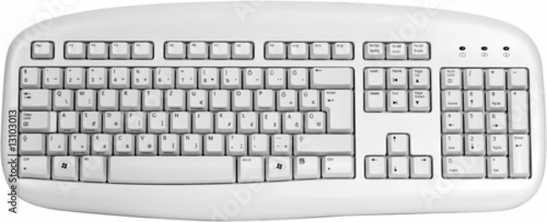 Fototapeta white keyboard