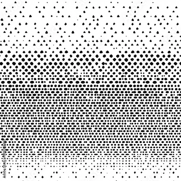 Fototapeta Professional Geometric Triangular Shapes Halftone Lattice Seamless Background Design