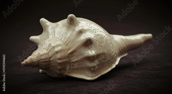 Fototapeta close up seashell design like music instruments