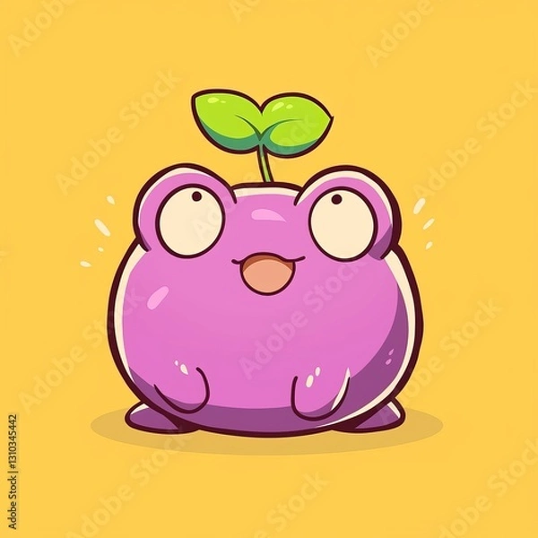 Obraz Cute Frog Character Illustration
