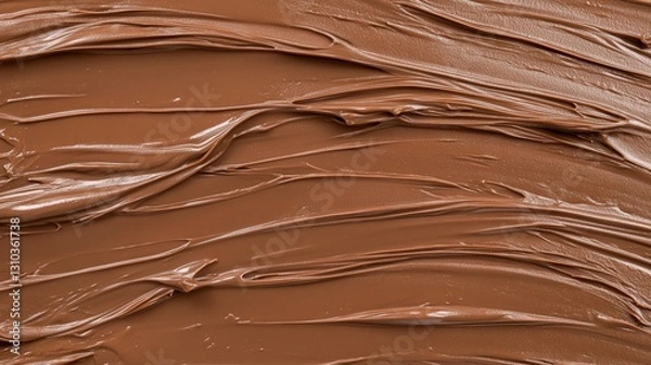 Obraz Pouring dark brown liquid kitchen counter closeup shot textured surface top view rich chocolate concept