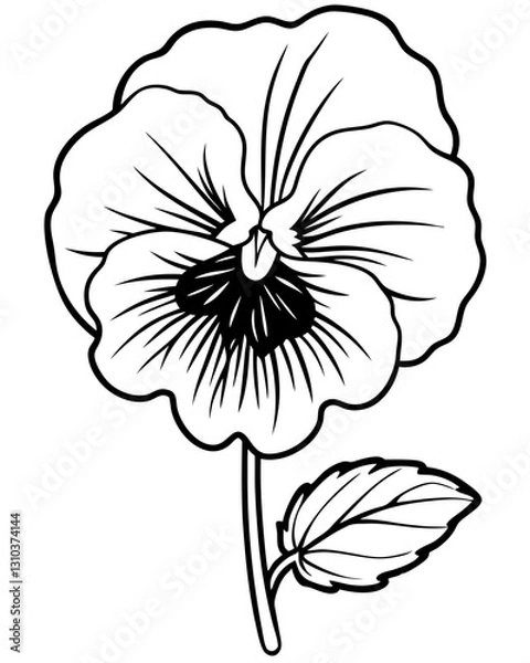 Fototapeta Close-up of a delicate flower with intricate petals and vibrant details