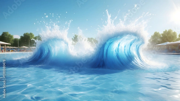 Fototapeta Fun in the Wave Pool
