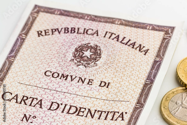 Obraz italian identity card
