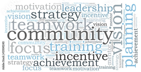 Fototapeta COMMUNITY word cloud