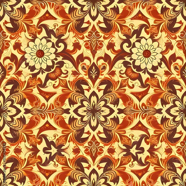 Fototapeta Vintage seamless pattern