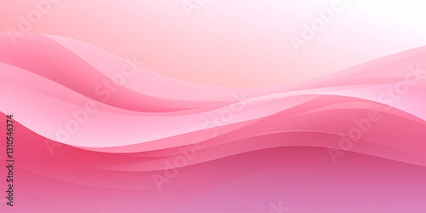 Fototapeta Pink Abstract Waves Background Soft Gradient Curves