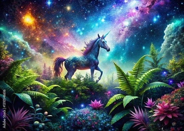 Fototapeta Hypnotic Unicorn Glitter Space Texture: Urban Exploration Photography