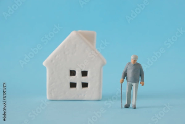 Obraz 家と高齢者