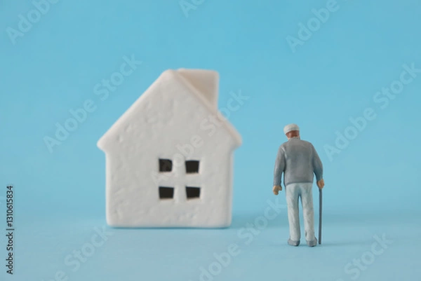 Obraz 家と高齢者