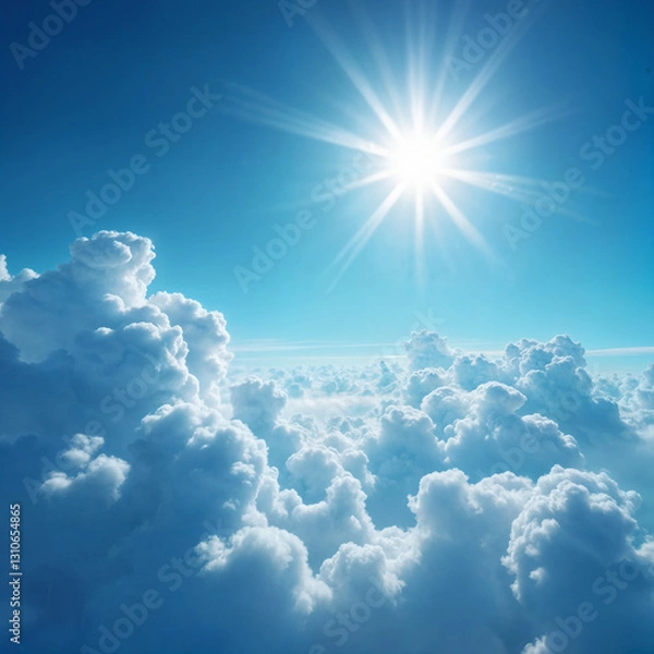 Obraz Radiant Sun Above the Clouds