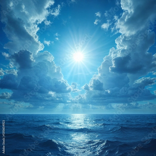 Obraz Radiant Sun Above the Clouds