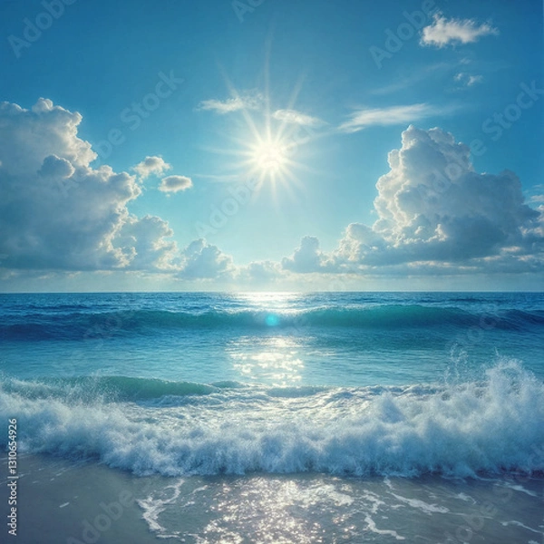 Obraz Radiant Sun Above the Clouds