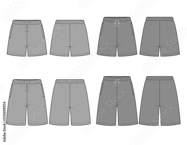 Obraz Womens Sweat shorts in short length and mid thigh length