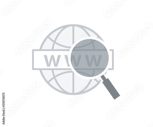 Fototapeta Browser online searching domain address