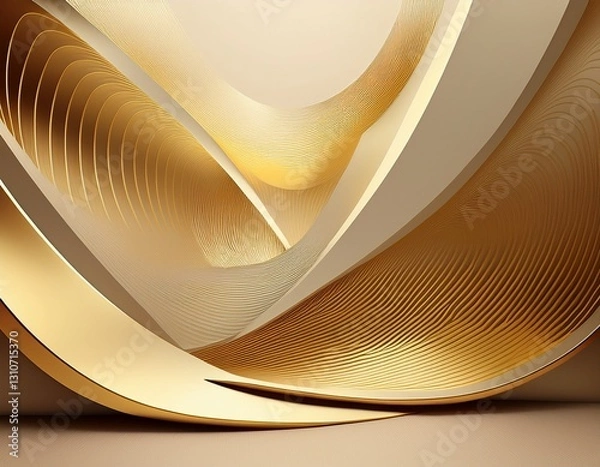 Obraz abstract gold and beige architectural background