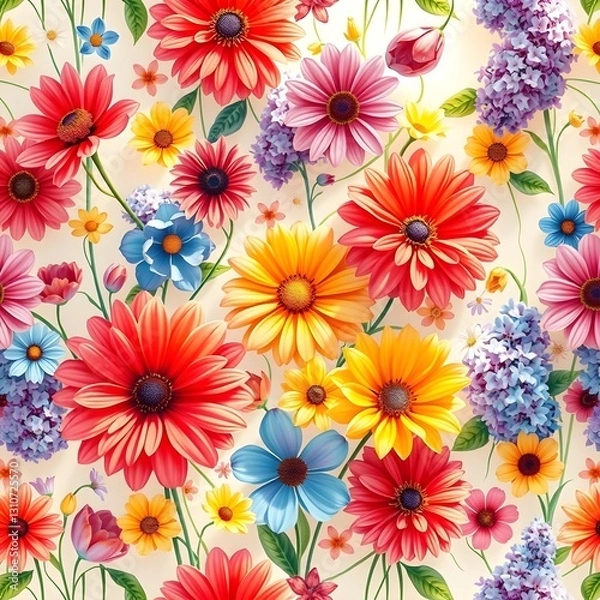 Obraz a beautiful flower pattern