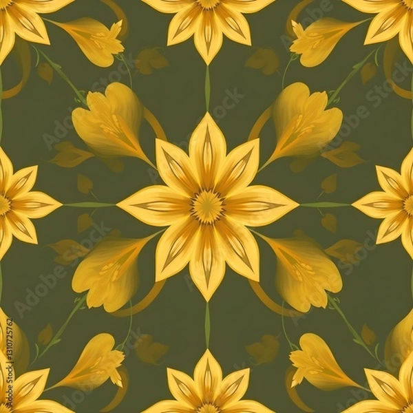 Obraz a beautiful flower pattern