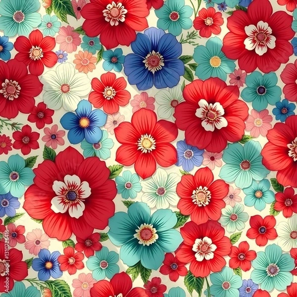 Obraz a beautiful flower pattern