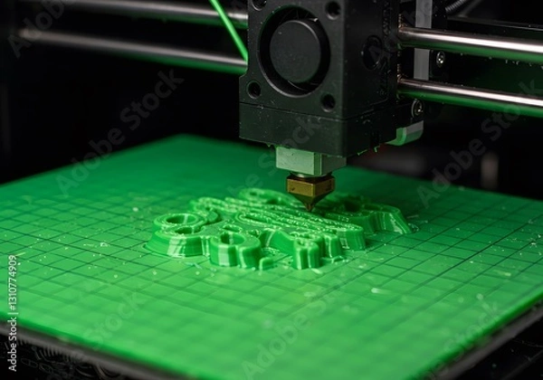 Fototapeta 3d printing infill structure of printed object, copy-space background. wallpaper